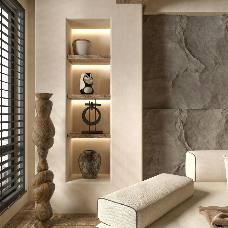 modern aesthetic home decoration with simplicity.